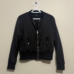 Zara Black Women's Bomber Jacket